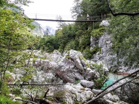 Soča, Fluß, Trenta, Alpe Adria Trail, Julische Alpen