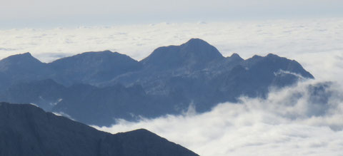 ulische Alpen, Mangart, Triglav, Montasch, Luschari, Dobratsch,Kugy