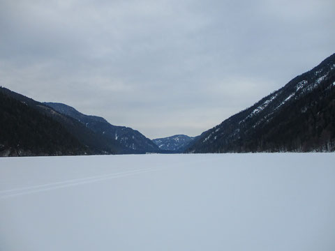 Winter, See, Berge