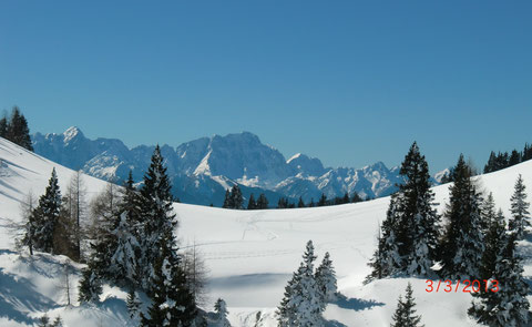 Villacher Alpe, Dobratsch, Skitour, Schneeschuh, Heiligengeist, Wanderwege, Gipfelhaus