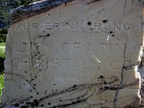 Hier endete vor fast genau 100 Jahren das Leben einer außergewöhnlichen Frau: Lucy Gräfin von Christalnigg