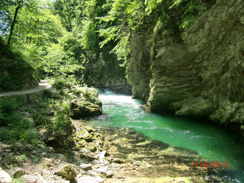 Vintgarklamm, Vintgar, Rotweinklamm, Julische Alpen, Bled