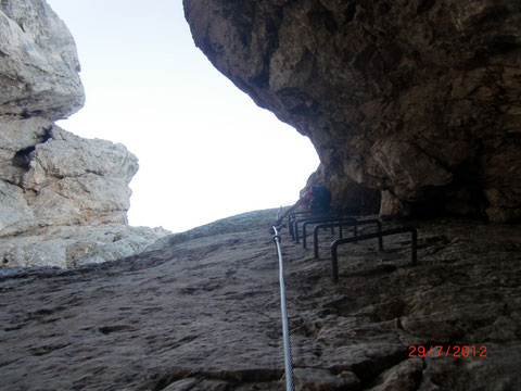JJulische Alpen, Prisank Klettersteig, Fenster, Hanzasteig