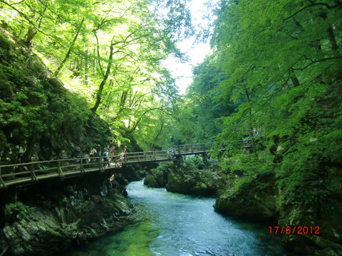 WVintgarklamm, Vintgar, Rotweinklamm, Julische Alpen, Bled