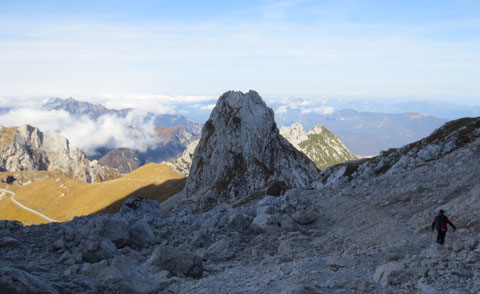 Julische Alpen, Mangart, Klettersteig