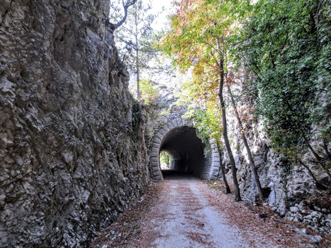 Adria Trail, Rosandratal, Radweg Giordano Cottur, Bahnstrecke, Triest