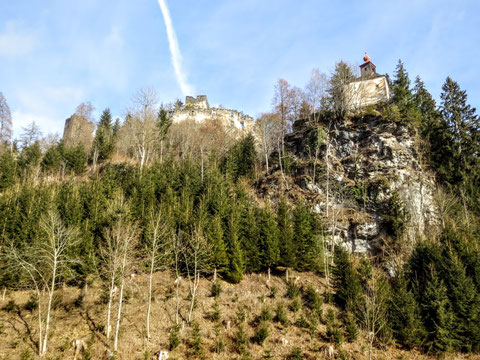 Kraiger Schlösser, Schloss Frauenstein, wandern, Weg