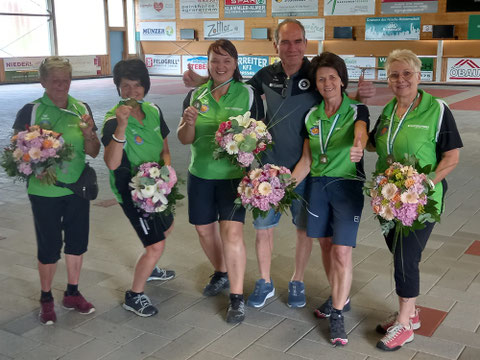 Heidi,Bine,Sabine,Herbert,Burgi und Elfi.3.Platz Landesmeisterschaft 23-06-2024 in Passail