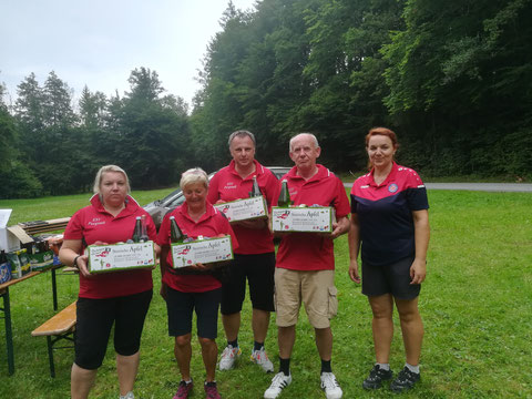 6.Platz Mixed ESV Sandra F.Heidi,Martin,Rudi,Sabine K.