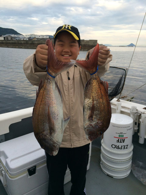 お！！　タイガース兄ちゃん！ナイスサイズ！百万ドルの笑顔(^_-)-☆