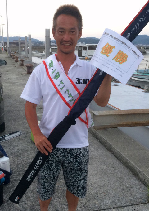 優勝者！！　口数も多いけど(≧◇≦)　もってますね！！おめでとうございます(*^_^*)。