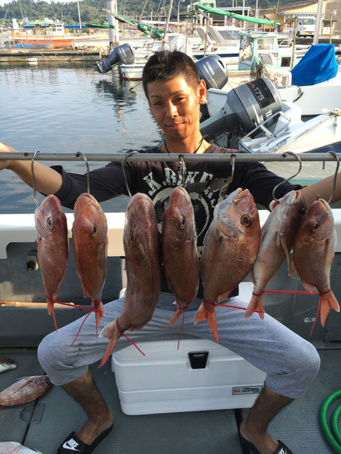 初タイラバで64㎝頭に7Fish！お見事でした！(^^♪　　