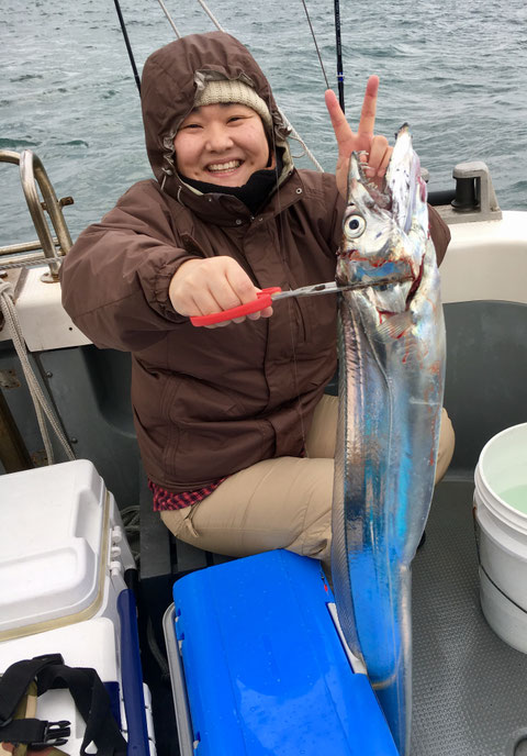 お母様！初挑戦でファーストfishでF6‼(^^♪。素晴らしい‼
