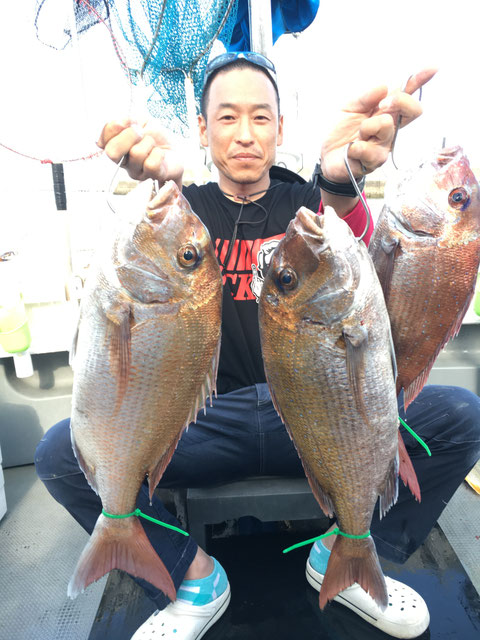 62.0㎝　60.0㎝‼　3Fish！　ダブルロクマル‼お見事‼(^^♪