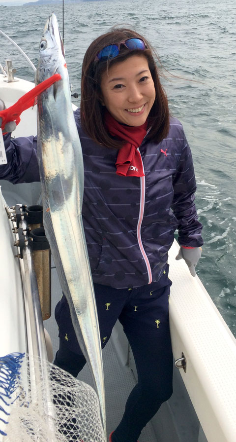 初太刀魚！！ナイスサイズゲット！(^^♪