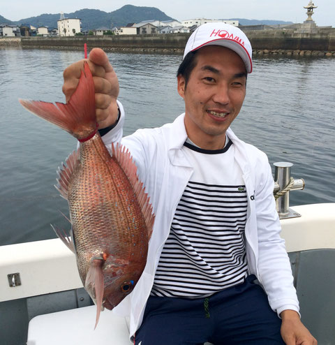 初タイラバ！初fishお見事でした！おめでとうございます(*^_^*)。