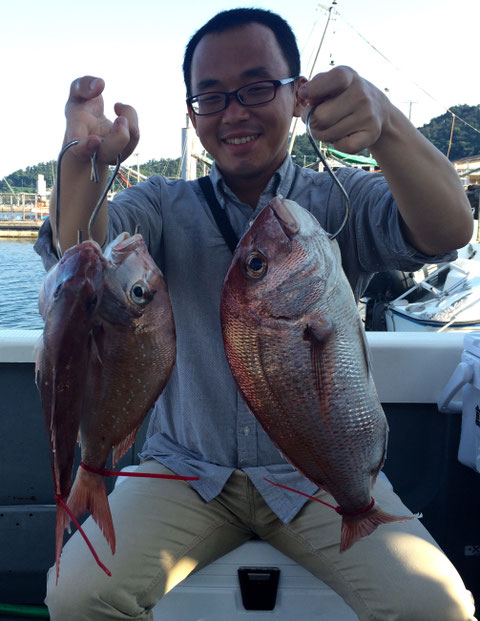 初タイラバで3Fish！(^^♪