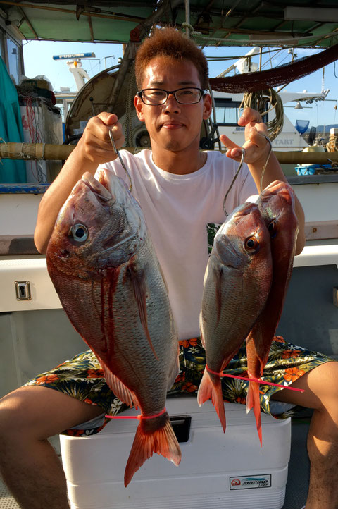 初タイラバで60オーバー頭の3Fish！