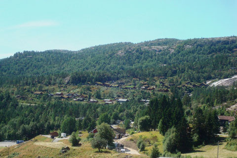 Blick auf das Hüttengebiet am Eikerapen