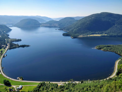 Ausblick vom Ørnenapen auf den Byglandsfjord