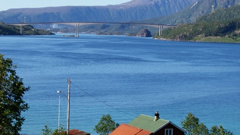 Blick auf die Raftsundbrücke