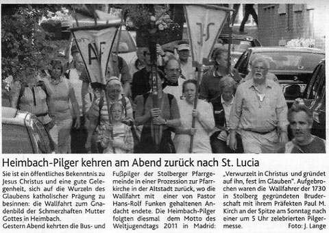 Stolberger Zeitung 24.5.2011