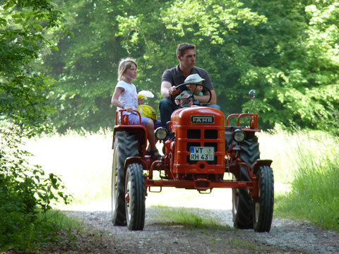 Ausfahrt mit dem Traktor