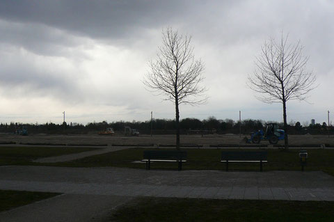 Bauarbeiten am 4. Bauabschnitt in der Messestadt