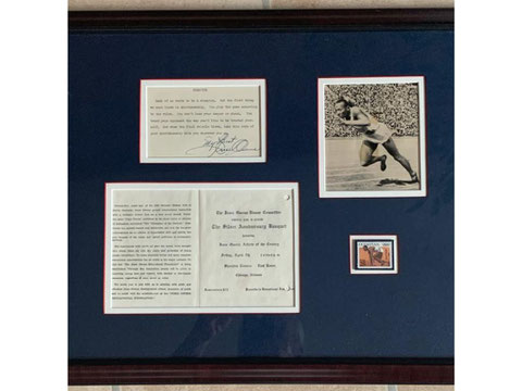 Jesse Owens signiert, Original zum Verkauf