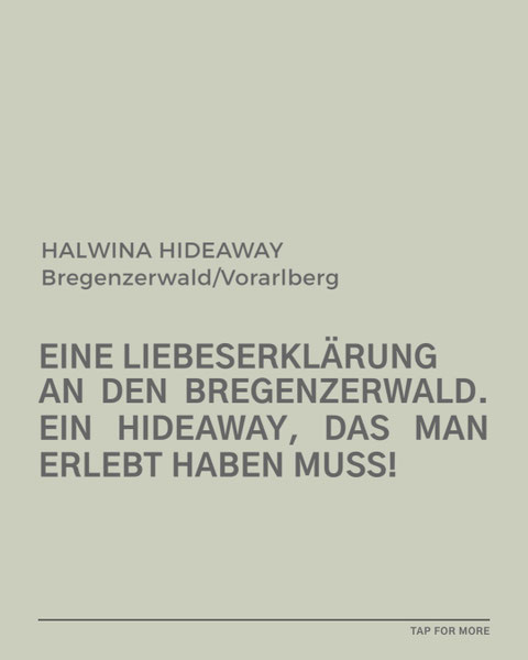 MOUNTAIN HIDEAWAYS - Hideaway Highlight of the month