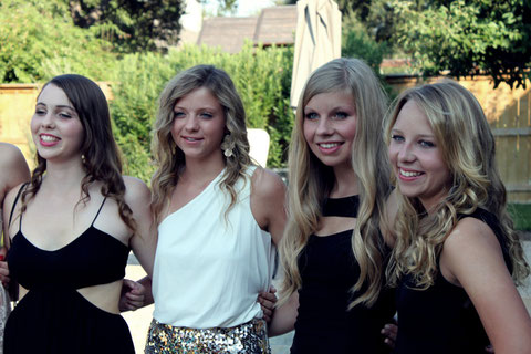 Zoe, Jenny, ich und Dylan :-)