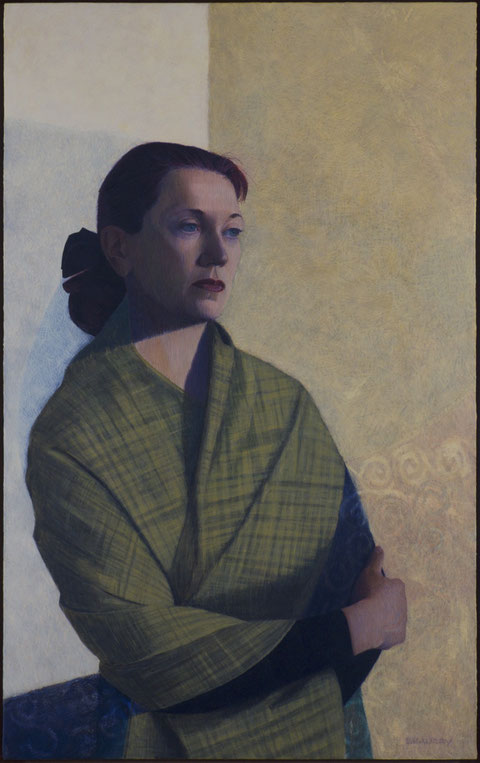 francois beaudry egg tempera painting portrait helene 9