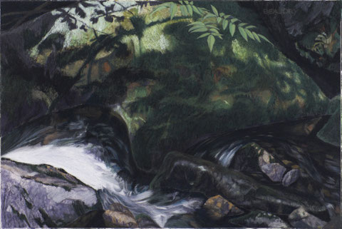 francois beaudry pastel et aquarelle peinture tableau paysage murène série via appalachia 6