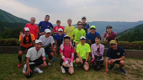 樹芸の森にて。今年は走る方全員がAコースでした。