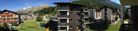 Apartment 1 and 3: View from the east-facing balcony Ostbalkon