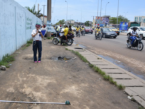 On-site survey at the Bedoco Intersection