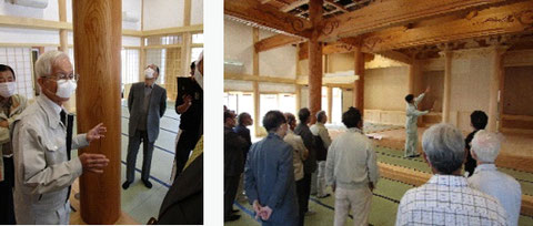 岐阜県関市のお寺 光圓寺（こうえんじ）の本堂新築、施主検査の様子