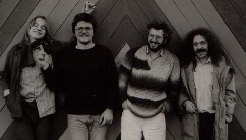 v.l.n.r.: Martin Borm (g), Marcus Müller (b), Berry Bäuerle (dr, voc), Harry "Kamikaze" Rothe (g)