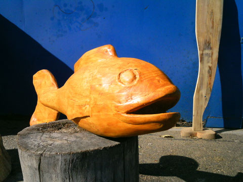 Fisch aus Fichte 100cm