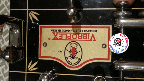 Vibroplex Original 100° Anniversary - New plate