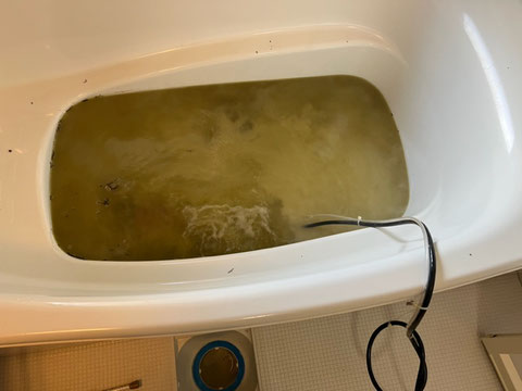 追い炊き配管・薬品洗浄