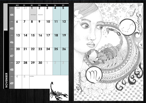 November - "Sternzeichen Skorpion"