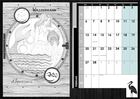 Februar - "Sternzeichen Wassermann"