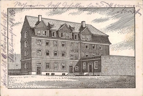 Kolpingshaus erbaut 1927, Karte gelaufen 1928