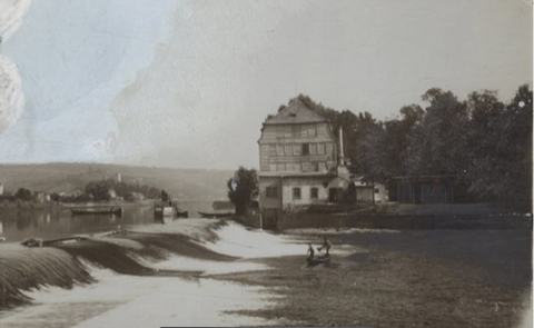 Bleiweißmühle um 1900