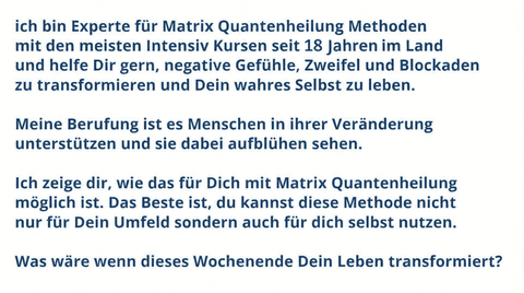 Matrix Quantenheilung Bild 2