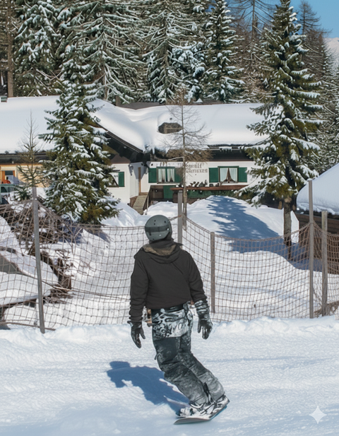 Pistenzugang Tröglpiste 40 – Ski-in/Ski-out - Almhaus Bachmann