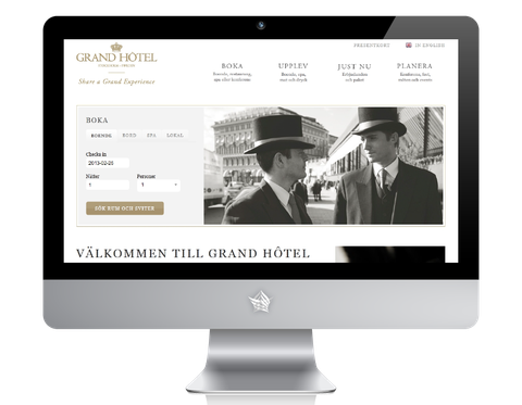 Grand Hotel Stockholm Website