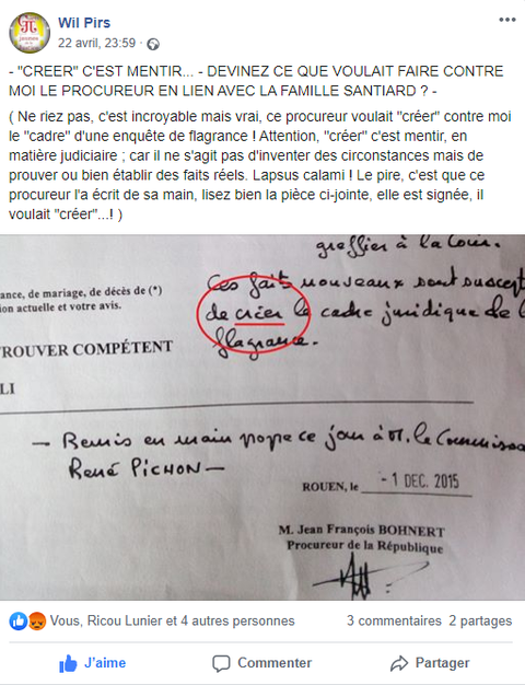 Facebook WIL PIRS Maître Wildfried PARIS AVOCAT DISSISENT Menacé de mort en FRANCE www.jesuispatrick.fr ALERTE ROUGE www.alerterouge-france.fr