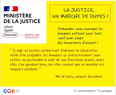 Facebook WIL PIRS Maître Wildfried PARIS AVOCAT DISSISENT Menacé de mort en FRANCE www.jesuispatrick.fr ALERTE ROUGE www.alerterouge-france.fr